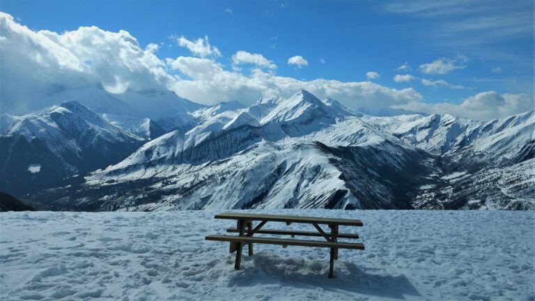 Fantastisch uitzicht bij L'Ouillon wintersport les Sybelles - wintersport in Frankrijk