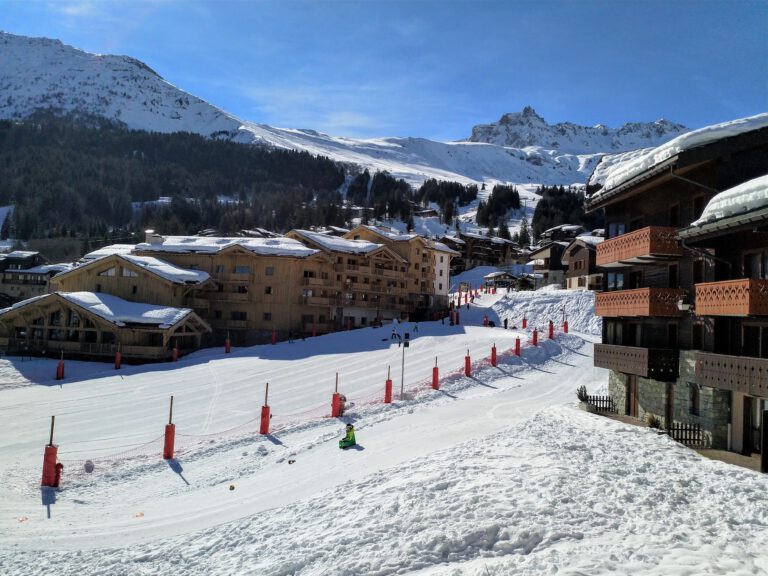 Uitzicht vanuit het appartement - wintersport le grand domaine - wintersport valmorel