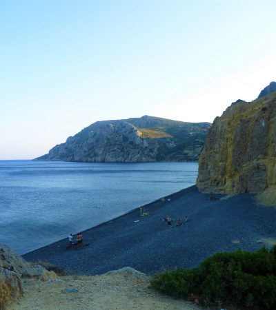 Emporios Beach bij Emporios Bay op Chios - Griekse eilanden