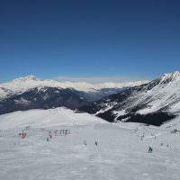 Wintersport in Frankrijk - wintersport le Grand Domaine | Valmorel uitzicht op de piste